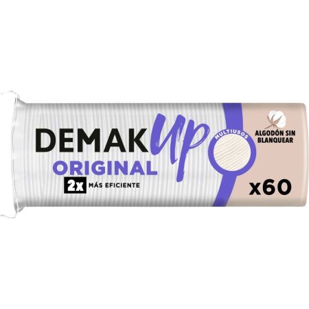 Demak-Up Discos Desmaquillantes Original Redondos Discos desmaquillantes elimina con suavidad hasta los últimos residuos 60 uds