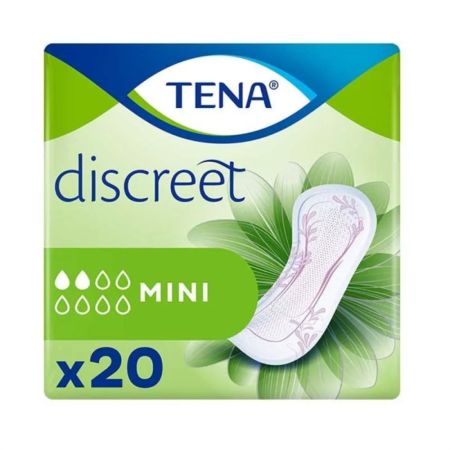 Tena Discreet Ultra Mini Compresas Finas Compresas de incontinencia ofrecen gran protección segura para pérdidas de orina leves