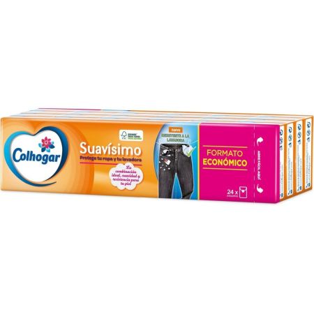 Colhogar Paquete De Pañuelos Suavísimo Resistente A La Lavadora Pañuelos de papel suaves y respetuosos resistentes a la lavadora minimiza el riesgo de alergia e irritación