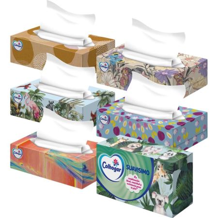 Colhogar Pañuelos Suavisimo Caja Pañuelos de doble capa suaves y resistentes sin perfume 140 uds