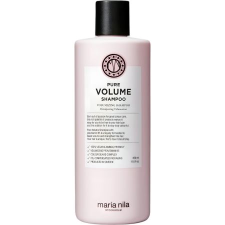 Maria Nila Pure Volume Champú reparador altamente concentrado sin sulfatos hidrata y reduce la rotura para todo tipo de cabellos