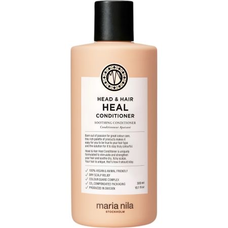 Maria Nila Head & Hair Heal Champú reparador altamente concentrado sin sulfatos hidrata y reduce la rotura para todo tipo de cabellos