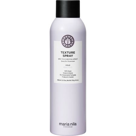 Maria Nila Texture Spray Laca fijadora texturizante de aroma afrutado ofrece un acabado con volumen y una fijación ligera sin apelmazar 250 ml