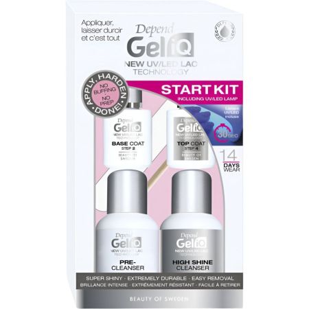 Depend Gel Iq New Uv/Led Lac Tecnology Start Kit Set de manicura y pedicura con lámpara led