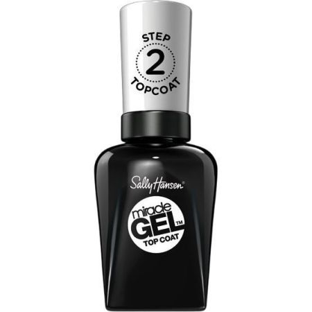 Sally Hansen Miracle Gel Step 2 Top Coat Tratramiento superior de secado rápido y fácil de usar sin necesidad de lámpara