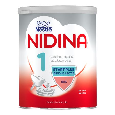 Nestle Leche Para Lactantes Nidina Premium 1 Leche en polvo sin aceite de palma para un mayor desarrollo a partir del primer día 800 gr