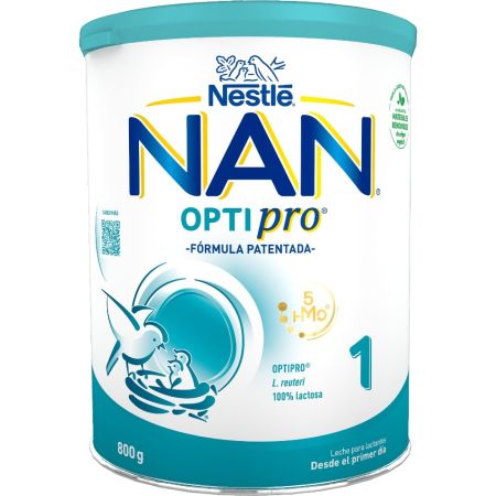 Nestle Nan Optipro 1 Leche Para Lactantes Leche en polvo para cuando la lactancia materna no es posible a partir del primer día 800 gr