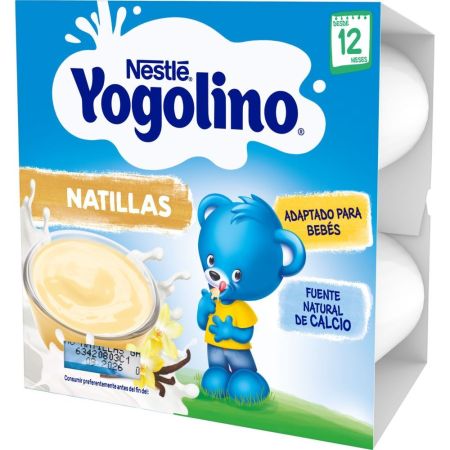 Nestle Yogolino Postre lacteo natillas con vainilla  4x100 gr