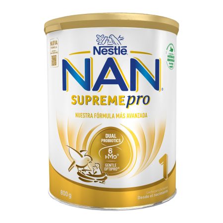 Nestle Leche Para Lactantes Nan Supreme Pro 1 Leche en polvo sin aceite de palma garantiza el desarrollo saludable de tu bebé a partir del primer día 800 gr