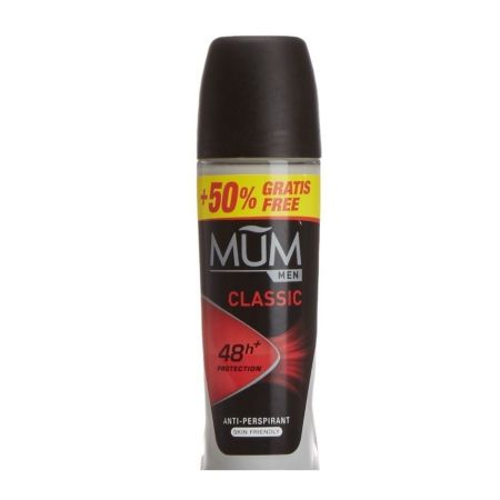 Mum Men Classic Desodorante Roll-On Formato Especial Desodorante antitranspirante 48 horas de protección 75 ml
