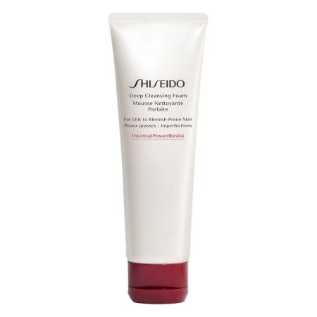 Shiseido Deep Cleansing Foam Mousse Dettoyante Parfaite Piel Grasa Espuma limpiadora contiene un polvo absorbente de sebo y gránulos limpiadores 125 ml