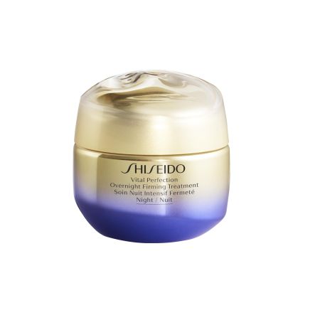 Shiseido Vital Perfection Overnight Firming Treatment Crema de noche antiedad regenera repara e ilumina para efecto lifting firme y calmante 50 ml