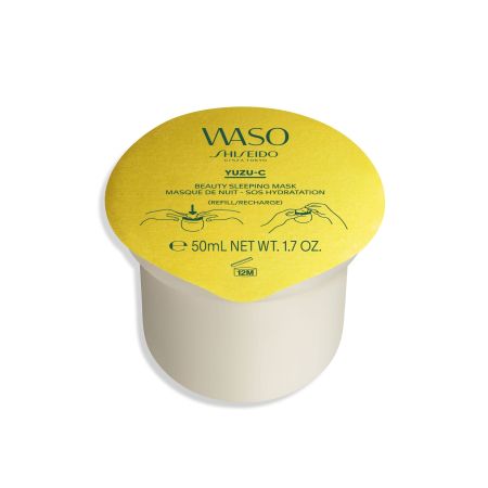 Shiseido Waso Yuzu-C Recarga Mascarilla de noche hidratante regenera la piel para aspecto más fresco y radiante 50 ml