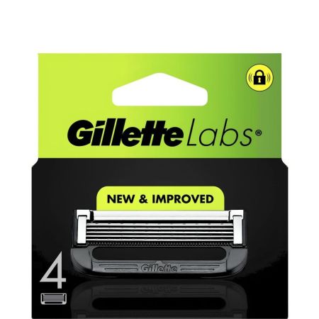Gillette Labs Maquinilla De Afeitar Recambio Maquinilla de afeitar ofrece afeitado fácil y exfoliante en una sola pasada