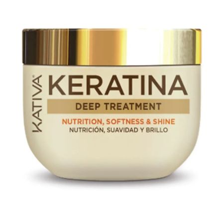 Kativa Keratina Deep Treatment Mascarilla Mascarilla intensiva aporta nutrición suavidad y brillo para cabellos muy secos y maltratados 300 gr