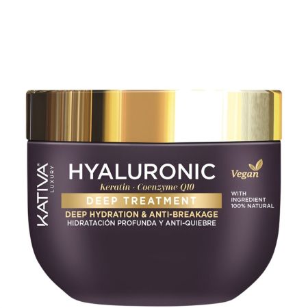 Kativa Deep Tratment Deep Hydration & Anti-Breakage Mascarilla Mascarilla vegana para una hidratación profunda fortalece e hidrata profundamente 300 ml