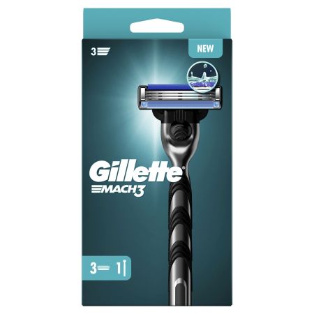 Gillette Mach3 Maquinilla De Afeitar Estuche Set para afeitado apurado clásico y apurado con estilo