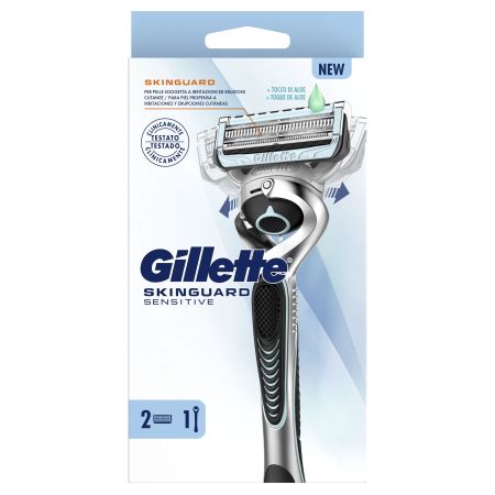 Gillette Skinguard Sensitive Maquinilla De Afeitar Estuche Maquinilla de afeitar para pieles con tendencia a irritarse o con erupciones