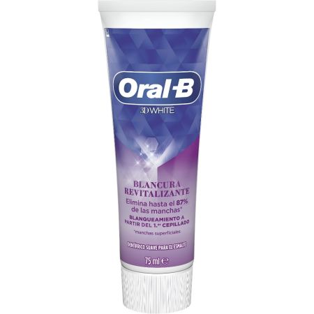 Oral-B 3d White Blancura Revitalizante Dentífrico Pasta de dientes elimina hasta el 87% de las manchas sabor menta 75 ml