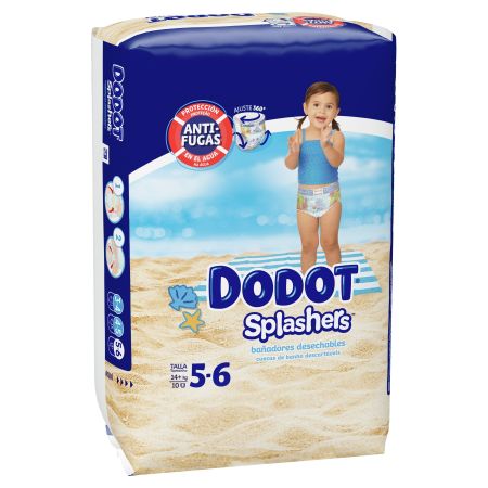 Dodot Splashers Bañadores desechables talla 5/6. +14kg. 10 uds