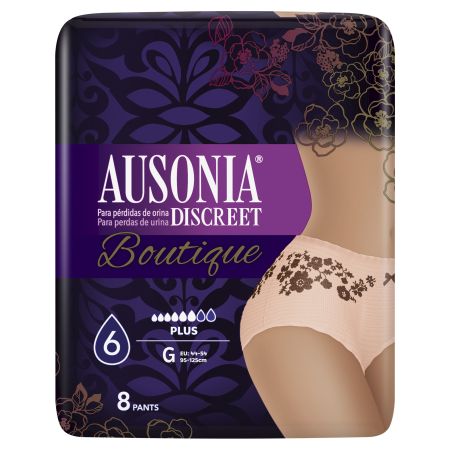 Ausonia Discreet Bouquet G Pants para pérdidas de orina talla g 8 uds