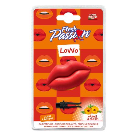 Fresh Passion Ambientador Para Coche Lovvo Orange Flowers Ambientador para coche ofrece un ambiente siempre perfumado y armonioso aroma a flores naranjas