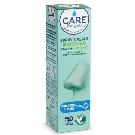 Care For You Spray Nasal Isotónico Spray nasal limpia y elimina mucosidad para limpieza diaria de la nariz 125 ml