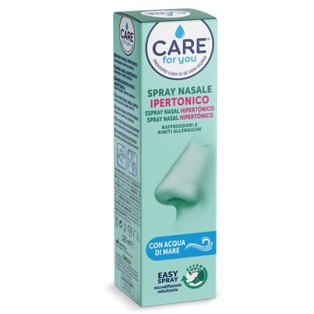 Care For You Spray Nasal Hipertónico Spray nasal limpia y libera mucosidad para resfriados y rinitis alérgica 125 ml