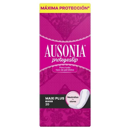 Ausonia Maxi Plus Protegeslip Protegeslip para todo tipo de pérdidas neutraliza los olores 20 ud