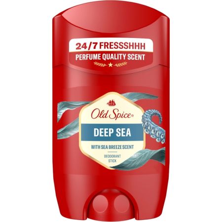 Old Spice Deep Sea Desodorante Stick Desodorante antimanchas blancas y amarillentas 0% alcohol 48 horas 50 ml