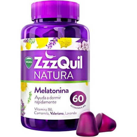 Zzzquil Natura Melatonina Complemento Alimenticio Complemento alimenticio favorecedor del sueño y reductor del tiempo para su conciliación