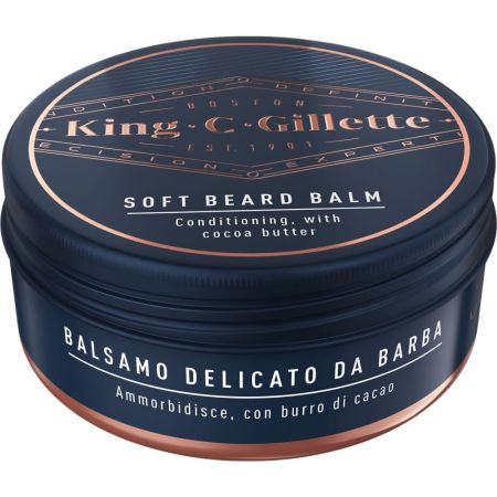 Gillette King.C.Gillette Bálsamo Para Barba Bálsamo suave e hidratante para barba con manteca de cacao 100 ml