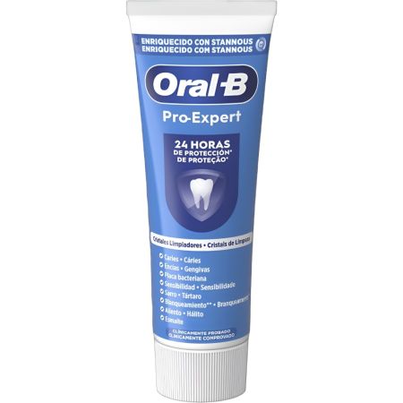 Oral-B Dentifríco Pro-Expert Professional Protection Pasta de dientes actúa contra la placa bacteriana sabor menta fresca 24 horas 75 ml