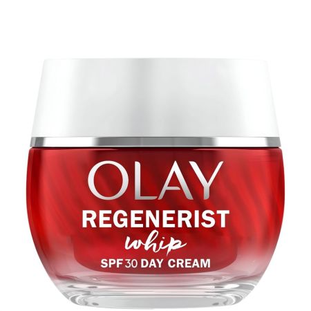 Olay Regenerist Whip Crema De Día Spf 30 Crema facial de día hidratante reafirma y renueva para una piel firme luminosa y no pegajosa 24 horas 50 ml