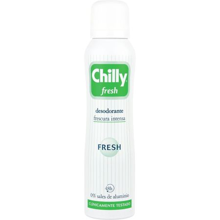 Chilly Fresh Desodorante Spray Desodorante sin aluminio frescura intensa 48 horas 150 ml