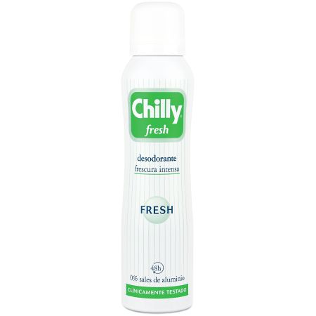 Chilly Fresh Desodorante Spray Desodorante sin aluminio frescura intensa 48 horas 150 ml
