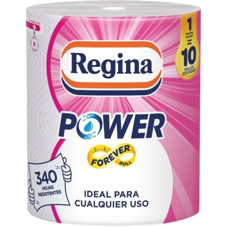 Regina Papel De Cocina Multiusos Power Rollo de cocina de 2 capas limpia y seca al instante