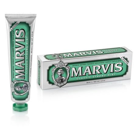 Marvis Classic Strong Mint Dentifríco Pasta de dientes quita la placa para sensación intensa de sabor 85 ml