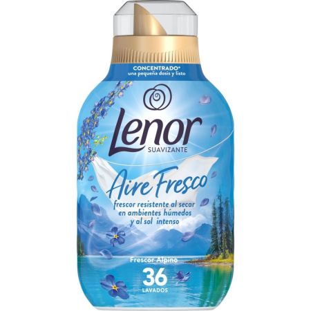 Lenor Aire Fresco Frescor Alpino Suavizante Suavizante concentrado refresca suaviza y hace que tu ropa resulte más agradable