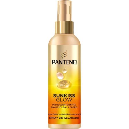 Pantene Pro-V Sunkiss Glow Spray Sin Aclarado Spray capilar de no graso desenreda y repara profundamente protegiendo del sol para cabello suave y fresco 200 ml