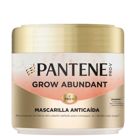 Pantene Grow Abundant Mascarilla Anticaída Mascarilla anticaída cabello más denso más largo y más fuerte 300 ml