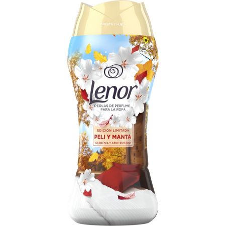 Lenor Gardenia Y Arce Dorado Perlas De Perfume Edición Limitada Potenciador de fragancia para la ropa limpieza tradicional aromática y profunda 270 gr