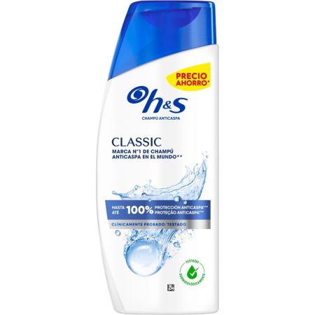 H&S Classic Champú Anticaspa Precio Ahorro Champú anticaspa elimina el picor y la sequedad ofreciendo un acabado bonito y saludable 330 ml