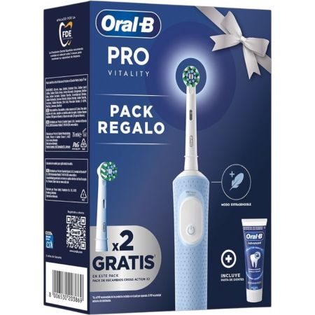 Oral-B Cepillo Dental Pro Vitality Pack Regalo Cepillo de dientes eléctrico esencial para conseguir una limpieza diaria e intensa