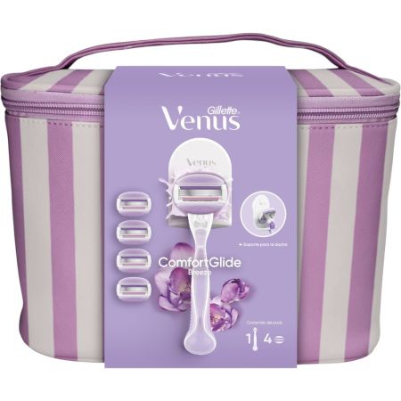 Gillette Venus Breeze Neceser Set de depilación suave para tus inlgés y zonas íntimas ofrece acabado impecable