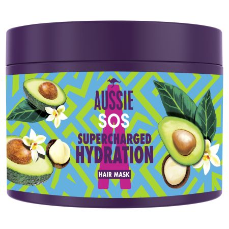 Aussie Sos Supercharged Hydration Hair Mask Mascarilla hidratante y nutritiva para un cabello extremadamente seco 450 ml