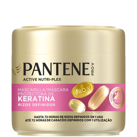 Pantene Pro-V Active Nutri-Plex Rizos Definidos Mascarilla Keratina Mascarilla intensiva reconstructora de keratina 72 horas 300 ml