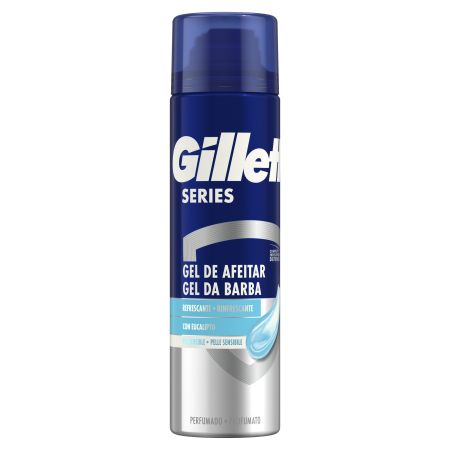 Gillette Series Gel De Afeitar Gel de afeitar calmante con eucalipto piel sensible 200 ml