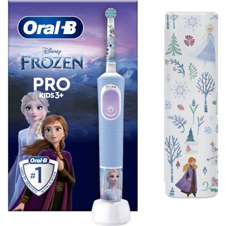 Oral-B Cepillo Dental Pro Kids 3+ Frozen Estuche Cepillo de dientes eléctrico infantil limpieza suave y eficaz
