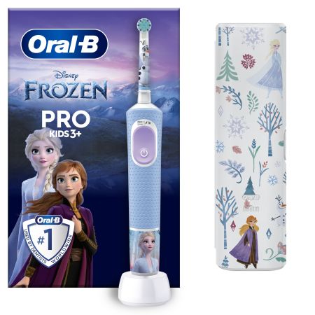 Oral-B Cepillo Dental Pro Kids 3+ Frozen Estuche Cepillo de dientes eléctrico infantil limpieza suave y eficaz